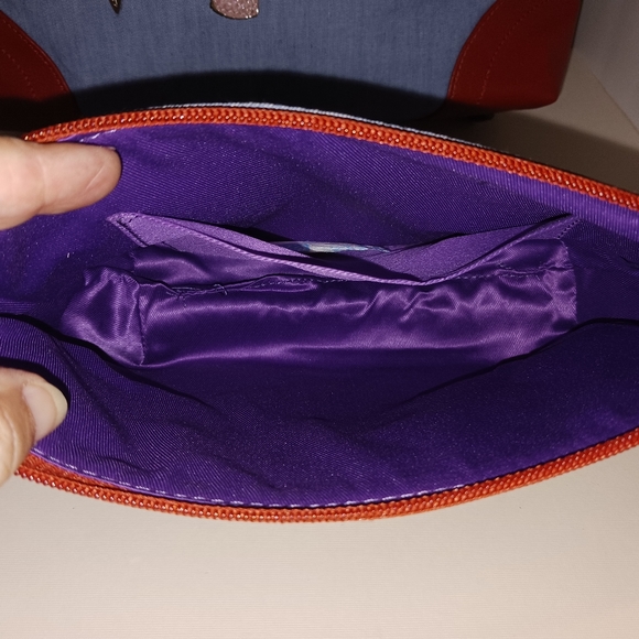 Sharif Animal Melange Denim & Leather Patchwork Tote with Cosmetic Bag, NWT - Picture 13 of 13